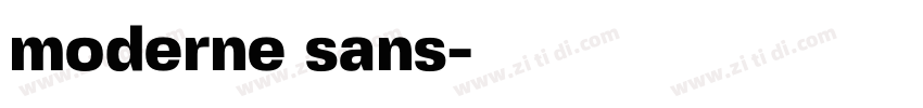moderne sans字体转换